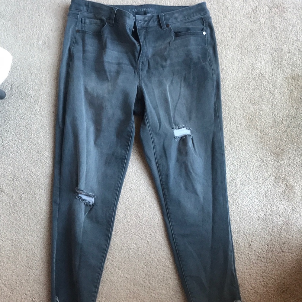 Grey Super Stretchy Skinny Jeans